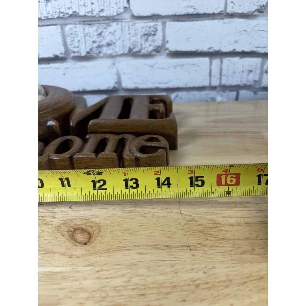 Home Sweet Home Wall Clock Burwood Vintage Working Mint